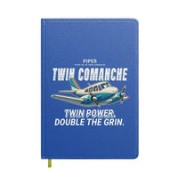 Thumbnail for Piper PA-30 Twin Comanche - Cartoon - Notebook - Blue