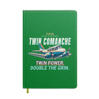 Thumbnail for Piper PA-30 Twin Comanche - Cartoon - Notebook - Green