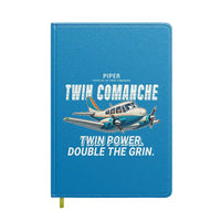 Thumbnail for Piper PA-30 Twin Comanche - Cartoon - Notebook - Turquoise