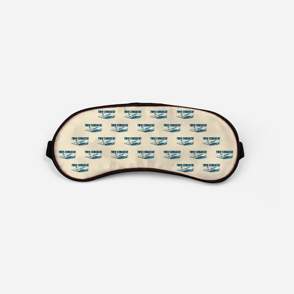 Piper PA-30 Twin Comanche - Cartoon Pattern - Sleep Mask - Beige