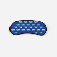 Thumbnail for Piper PA-30 Twin Comanche - Cartoon Pattern - Sleep Mask - Blue
