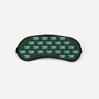 Thumbnail for Piper PA-30 Twin Comanche - Cartoon Pattern - Sleep Mask - Dark Green