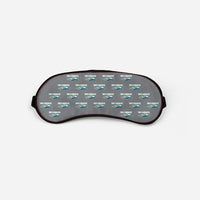 Thumbnail for Piper PA-30 Twin Comanche - Cartoon Pattern - Sleep Mask - Gray