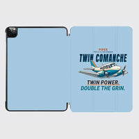 Thumbnail for Piper PA-30 Twin Comanche - Cartoon - iPad Case - Light Blue