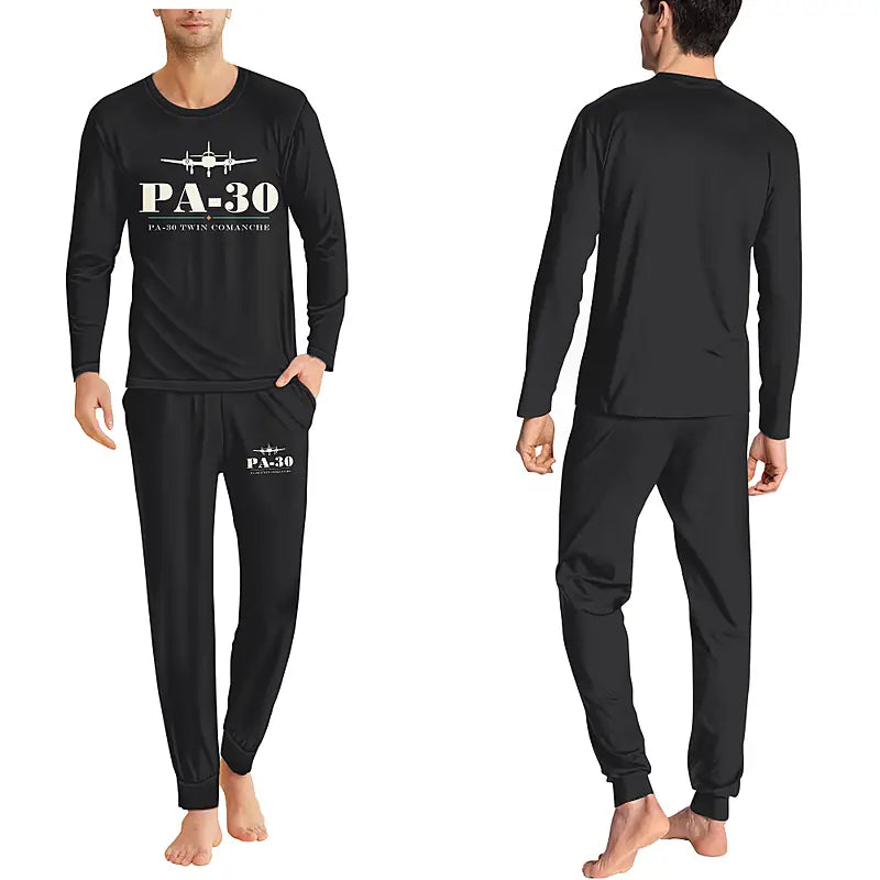 Piper PA-30 Twin Comanche - Men Pajamas - Heritage Chest - Black
