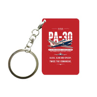 Thumbnail for Piper PA-30 Twin Comanche - Original - Key Chain - Red