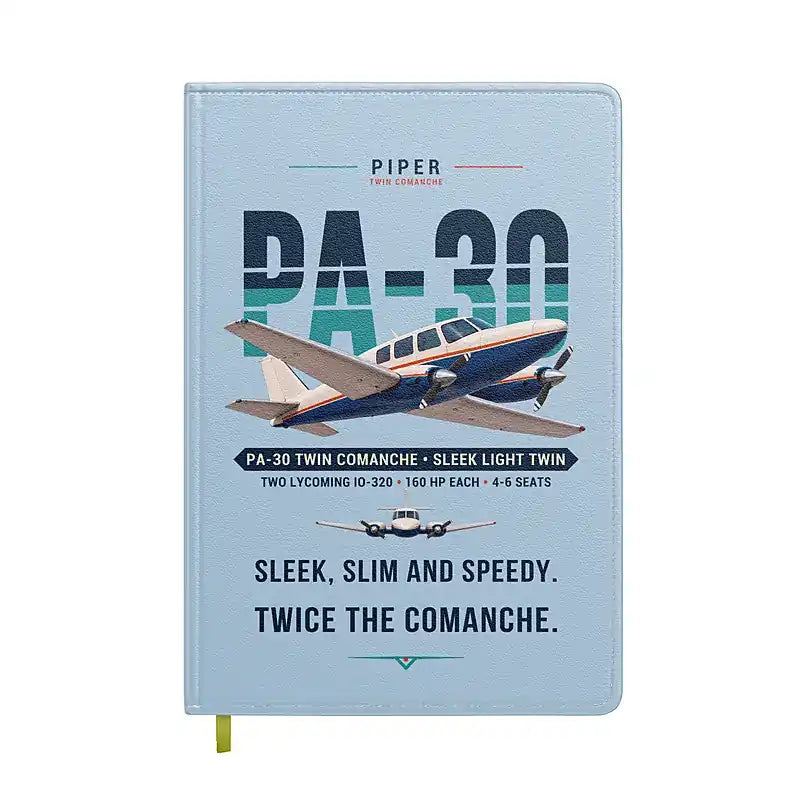 Piper PA-30 Twin Comanche - Original - Notebook - Light Blue