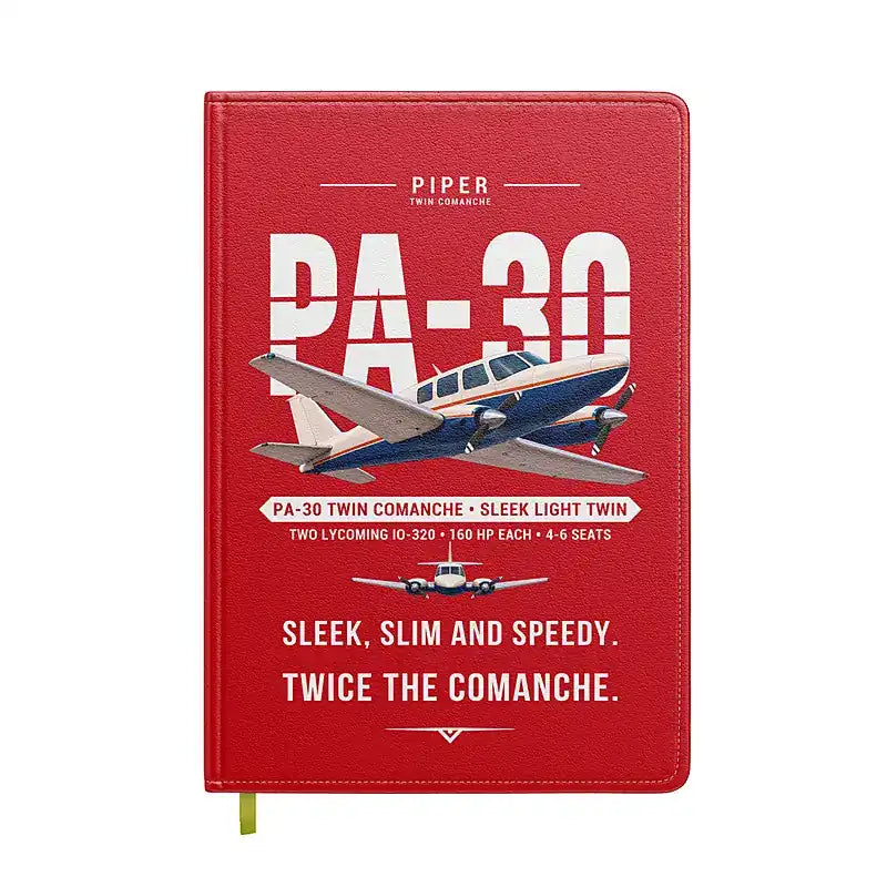 Piper PA-30 Twin Comanche - Original - Notebook - Red