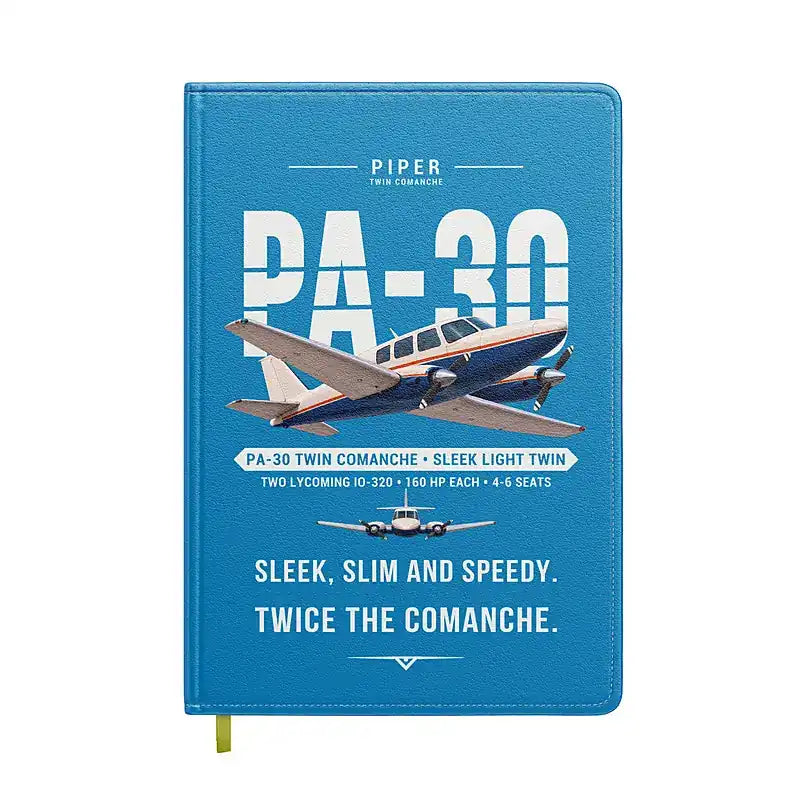 Piper PA-30 Twin Comanche - Original - Notebook - Turquoise