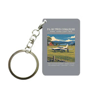 Thumbnail for Piper PA-30 Twin Comanche - Poster - Key Chain - Gray