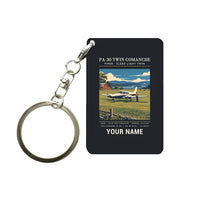 Thumbnail for Piper PA-30 Twin Comanche - Poster + Name - Key Chain - Black