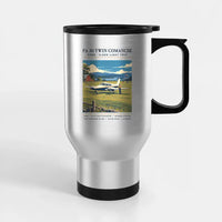 Thumbnail for Piper PA-30 Twin Comanche - Poster - Stainless Steel with Holder - Silver