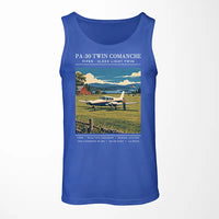 Thumbnail for Piper PA-30 Twin Comanche - Poster - Tank Top - Blue