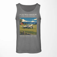Thumbnail for Piper PA-30 Twin Comanche - Poster - Tank Top - Gray