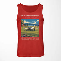 Thumbnail for Piper PA-30 Twin Comanche - Poster - Tank Top - Red