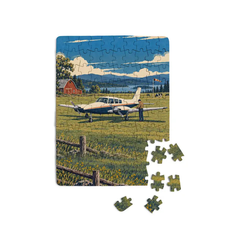 Piper PA-30 Twin Comanche - Vertical - Canvas Puzzle