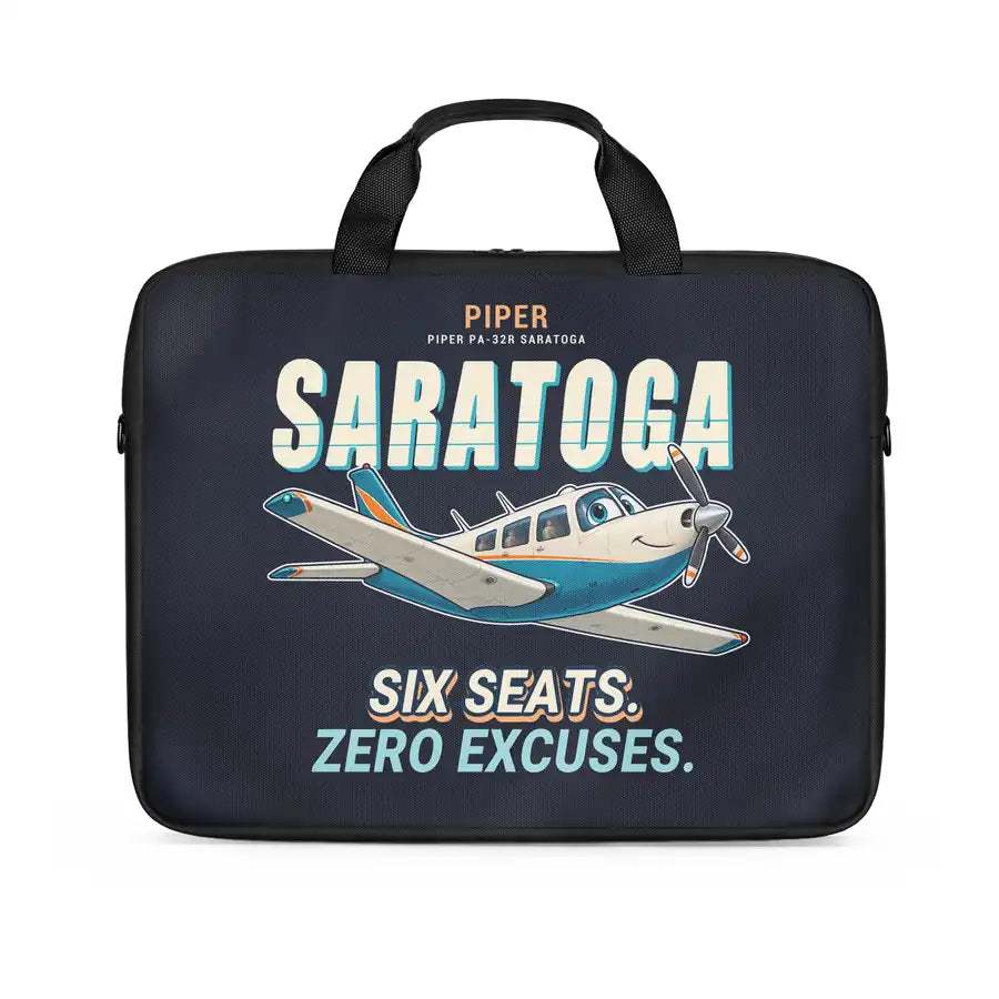 Piper PA-32R Saratoga - Cartoon - Laptop Bag