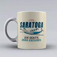 Thumbnail for Piper PA-32R Saratoga - Cartoon - Mug - Beige