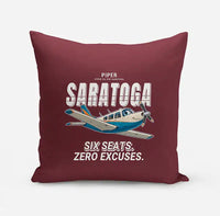Thumbnail for Piper PA-32R Saratoga - Cartoon - Pillow - Dark Red
