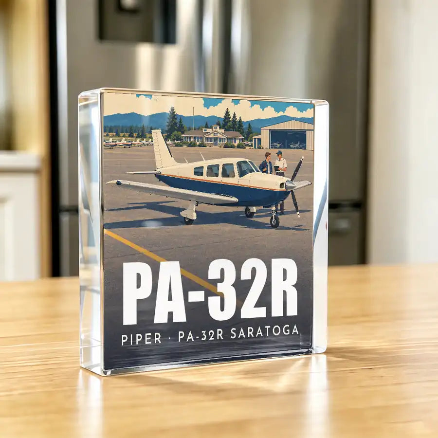 Piper PA-32R Saratoga - Crystal Ornament - 3D - Kitchen