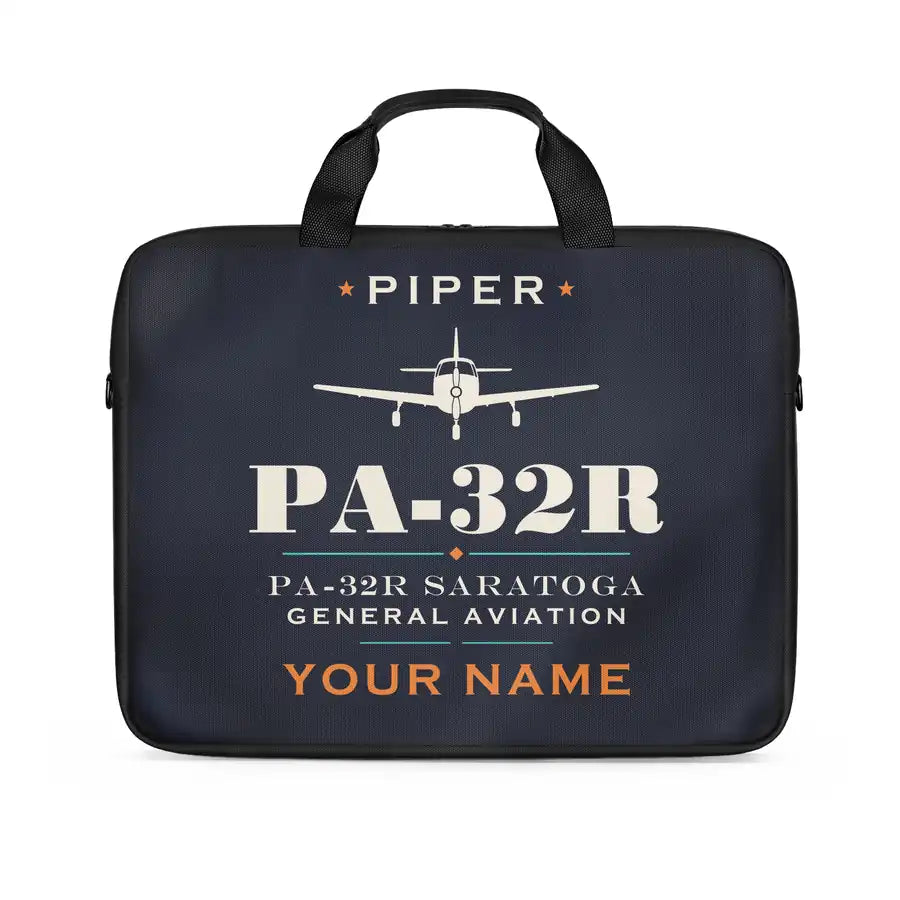 Piper PA-32R Saratoga - Heritage + Name - Laptop Bag