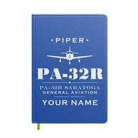 Thumbnail for Piper PA-32R Saratoga - Heritage + Name - Notebook - Blue