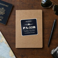 Thumbnail for Piper PA-32R Saratoga - Heritage - Square Sticker - Notebook