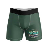 Thumbnail for Piper PA-32R Saratoga - Men Boxers - Original + Name - Dark Green