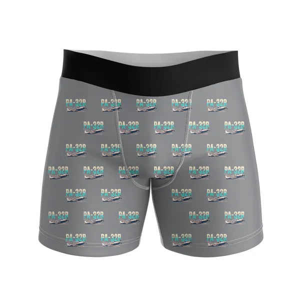 Piper PA-32R Saratoga - Men Boxers - Original Pattern - Gray