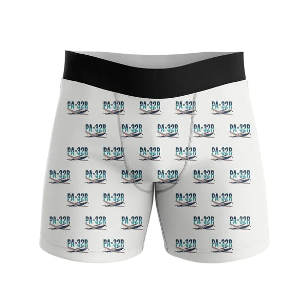 Piper PA-32R Saratoga - Men Boxers - Original Pattern - White