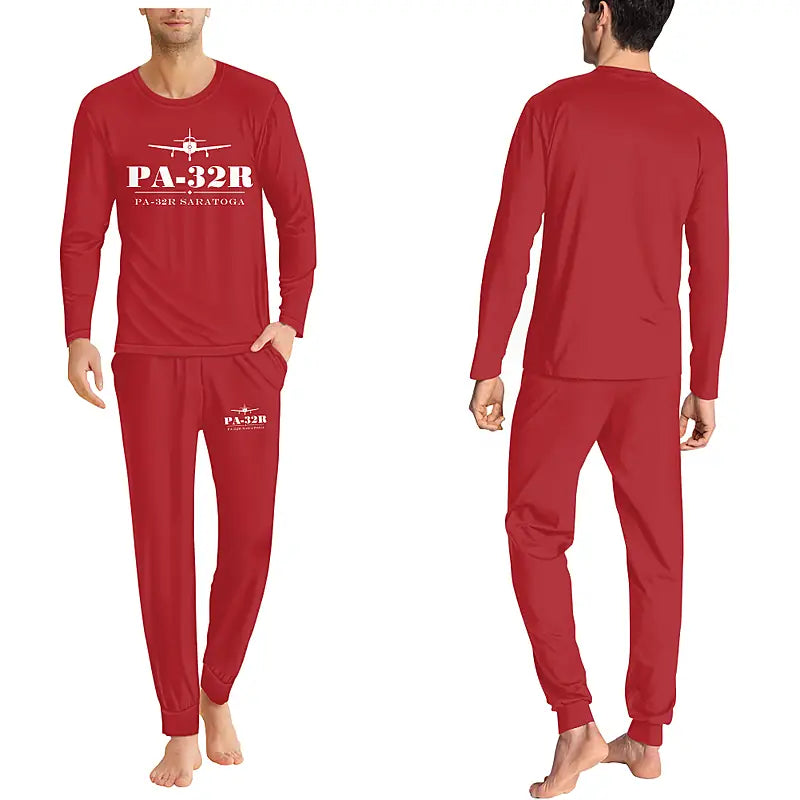 Piper PA-32R Saratoga - Men Pajamas - Heritage Chest - Red