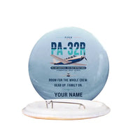 Thumbnail for Piper PA-32R Saratoga - Original + Name - Pin - Light Blue