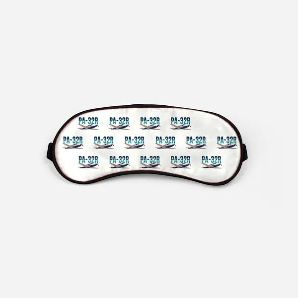 Piper PA-32R Saratoga - Original Pattern - Sleep Mask - White