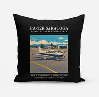 Thumbnail for Piper PA-32R Saratoga - Poster - Pillow - Black