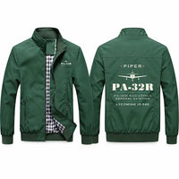 Thumbnail for Piper PA-32R Saratoga Stylish Jackets - Stand Collar - Heritage - Green