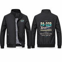 Thumbnail for Piper PA-32R Saratoga Stylish Jackets - Stand Collar - Original - Black