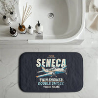 Thumbnail for Piper PA-34-220T Seneca V - Cartoon + Name - Bath Mat