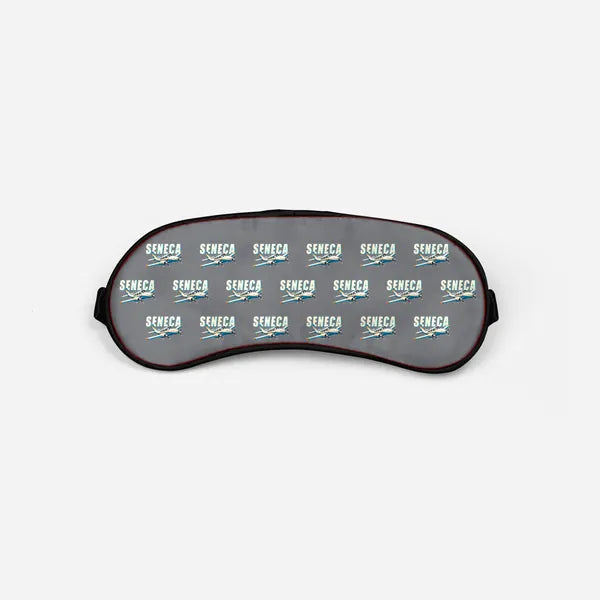 Piper PA-34-220T Seneca V - Cartoon Pattern - Sleep Mask - Gray