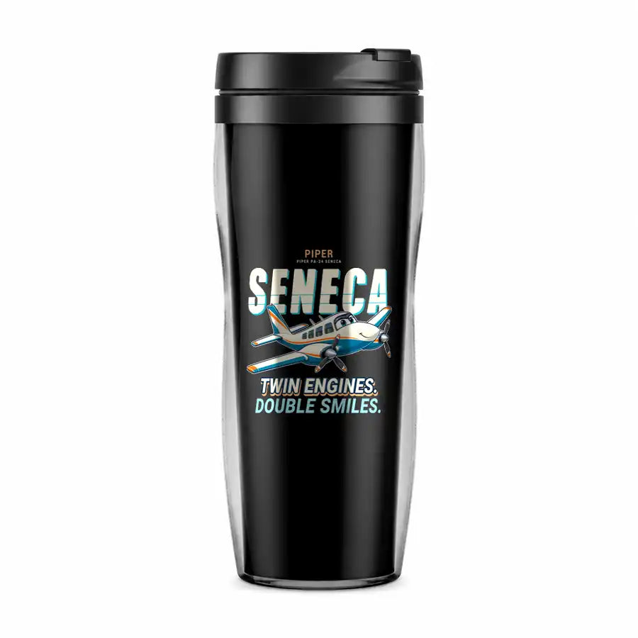 Piper PA-34-220T Seneca V - Cartoon - Plastic (No Holder) - Black
