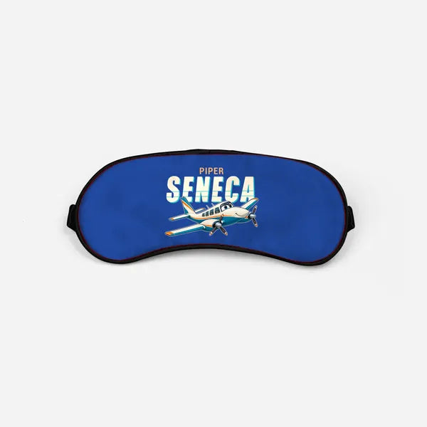 Piper PA-34-220T Seneca V - Cartoon - Sleep Mask - Blue