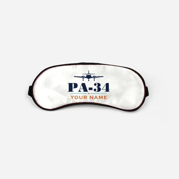 Piper PA-34-220T Seneca V - Heritage + Name - Sleep Mask - White