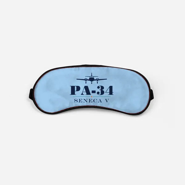 Piper PA-34-220T Seneca V - Heritage - Sleep Mask - Light Blue