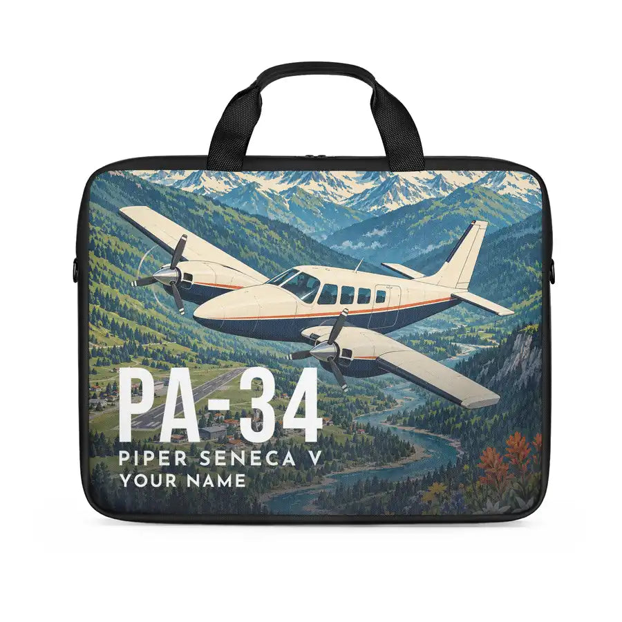 Piper PA-34-220T Seneca V - Laptop Bag + Name