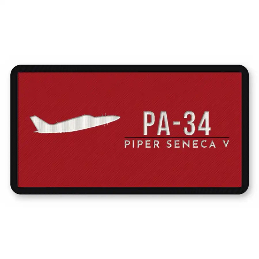 Piper PA-34-220T Seneca V Patches - Rectangle - Red White