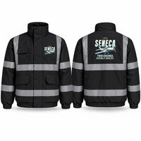 Thumbnail for Piper PA-34-220T Seneca V Reflective Winter Jackets - Cartoon - Black