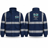 Thumbnail for Piper PA-34-220T Seneca V Reflective Winter Jackets - Original - Navy Blue