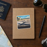 Thumbnail for Piper PA-38-112 Tomahawk - 3D + Name - Square Sticker - Notebook