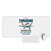Thumbnail for Piper PA-38-112 Tomahawk - Cartoon + Name - Desk Mat - White
