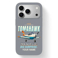 Thumbnail for Piper PA-38-112 Tomahawk - Cartoon + Name - MagSafe iPhone 17 Pro - Gray