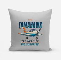 Thumbnail for Piper PA-38-112 Tomahawk - Cartoon - Pillow - Light Gray